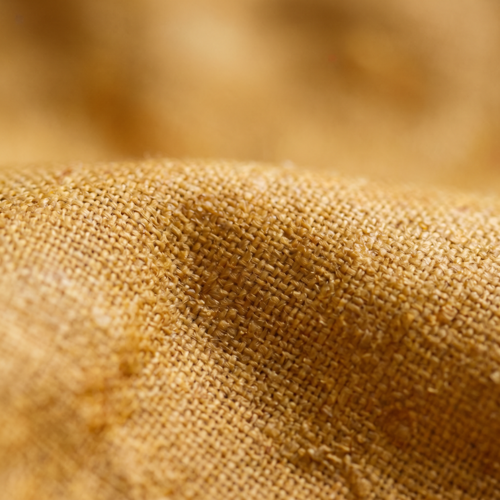Natural beeswax linen texture detail
